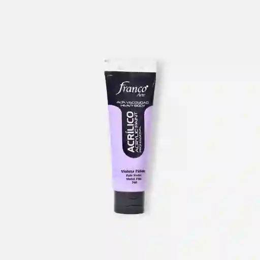 Pintura Acrilica Profesional Franco Arte Profesional Violeta Pálido 708 100 Ml