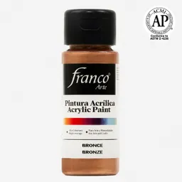 Pintura Acrilica Franco Arte Acrílica Bronce 60 Ml