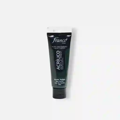 Pintura Acrilica Profesional Franco Arte Profesional Verde Vejiga 502 100 Ml