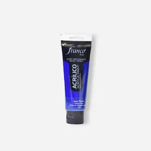 Pintura Acrilica Profesional Franco Arte Profesional Azul Thalo 301 100 Ml