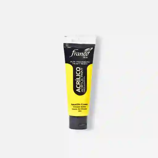 Pintura Acrilica Profesional Franco Arte Profesional Amarillo Cromo 201 100 Ml