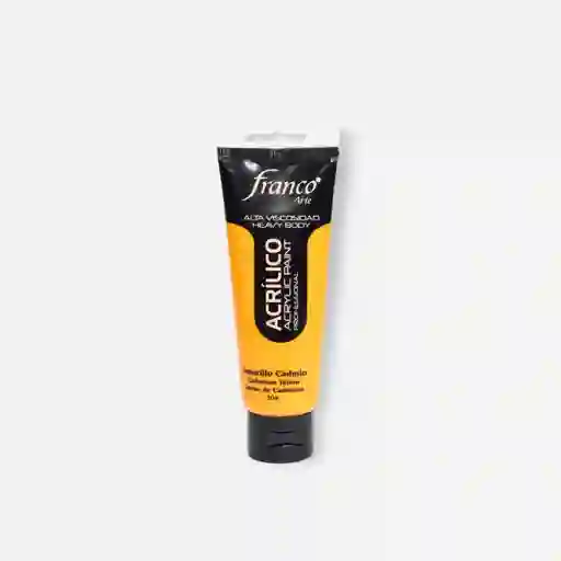 Pintura Acrilica Profesional Franco Arte Profesional Amarillo Cadmio 204 100 Ml