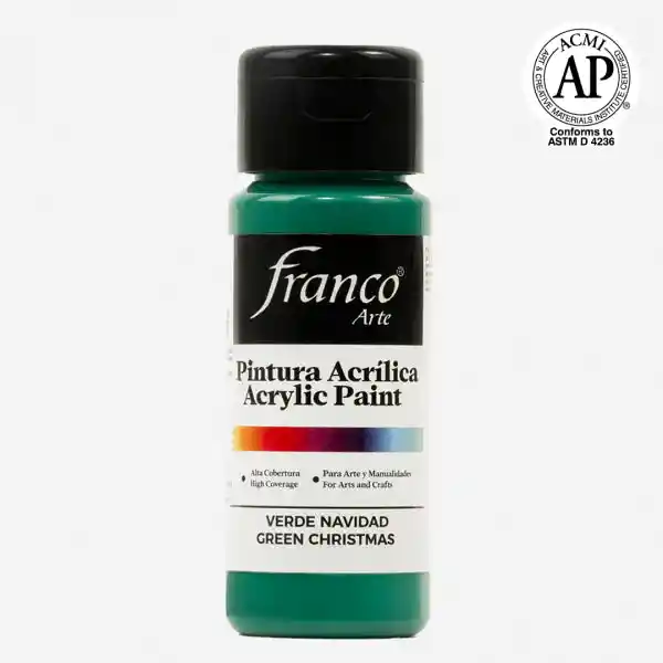 Pintura Acrilica Franco Arte Acrílica Verde Navidad 60 Ml