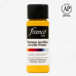 Pintura Acrilica Franco Arte Acrílica Amarillo Primario 60 Ml