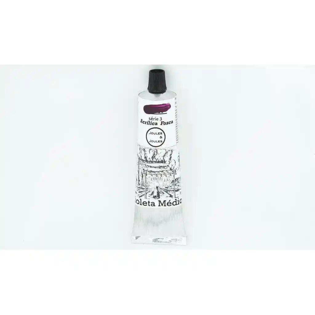 Pintura Acrilica Joules Joules Serie 2 - Saturado - Brillante - Semitransparente - Cubriente Alto Violeta Medio 100 Ml
