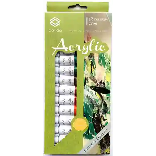 Estuche Acrilico Conda A14511 Surtido X 12 Unidades