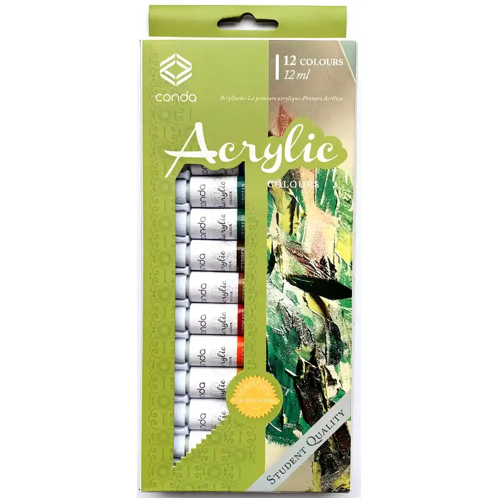 Estuche Acrilico Conda A14511 Surtido X 12 Unidades