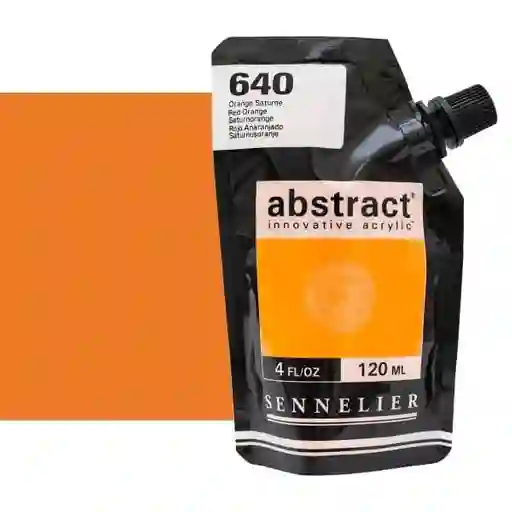 Acrilico Abstract Sennelier 120ml Ref. 640 Rojo Anaranjado