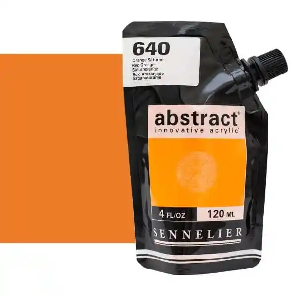Acrilico Abstract Sennelier 120ml Ref. 640 Rojo Anaranjado