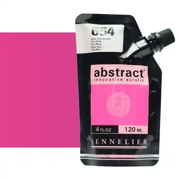 Acrilico Abstract Sennelier 120ml Ref. 654 Rosa Fluo