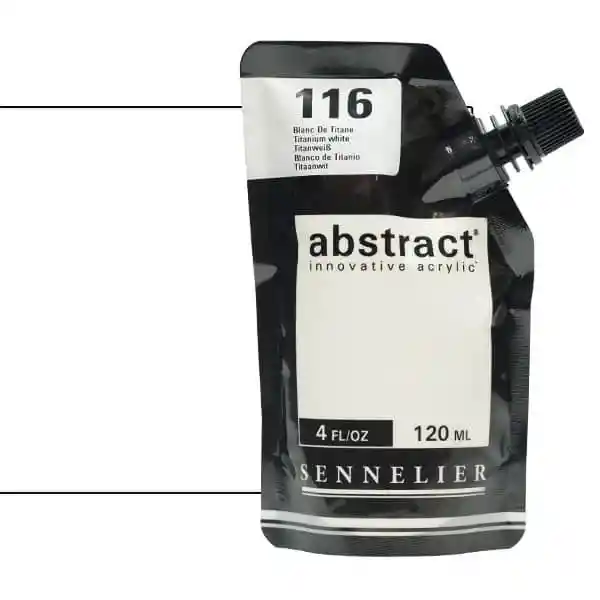 Acrilico Abstract Sennelier 120ml Ref. 116 Blanco De Titanio