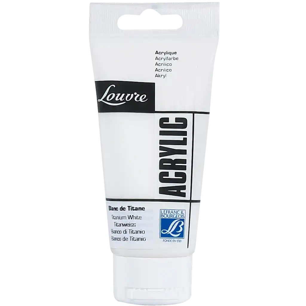 Acrilico Louvre Lefranc Rf 454 Blanco Titanium 80 Ml