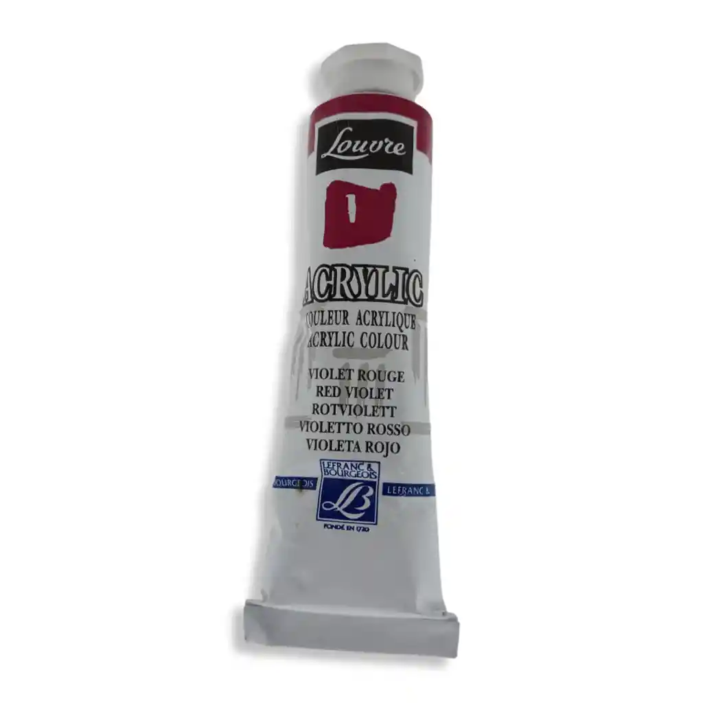 Acrilico Louvre Lefranc Rf 618 Violeta Rojo 40 Ml