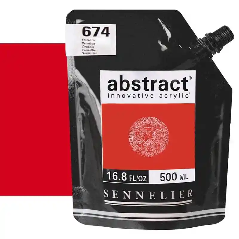Acrilico Abstract Sennelier 500ml Ref. 674 Vermillion