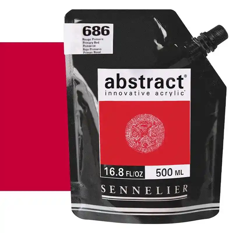 Acrilico Abstract Sennelier 500ml Ref. 686 Rojo Primario
