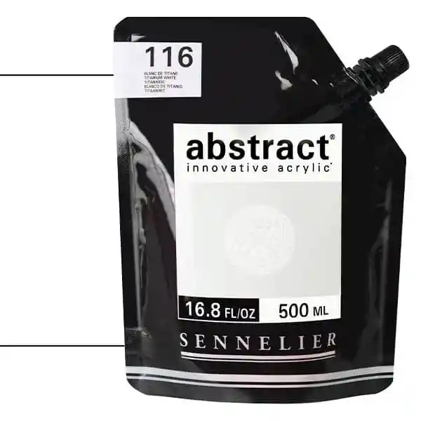 Acrilico Abstract Sennelier 500ml Ref. 116 Blanco De Titanio