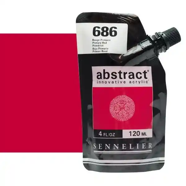 Acrilico Abstract Sennelier 120ml Ref. 686 Rojo Primario
