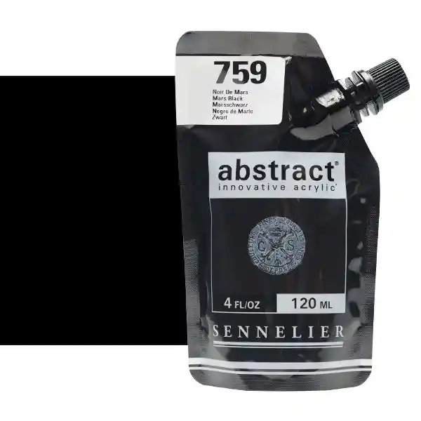 Acrilico Abstract Sennelier 120ml Ref. 759 Negro De Marte