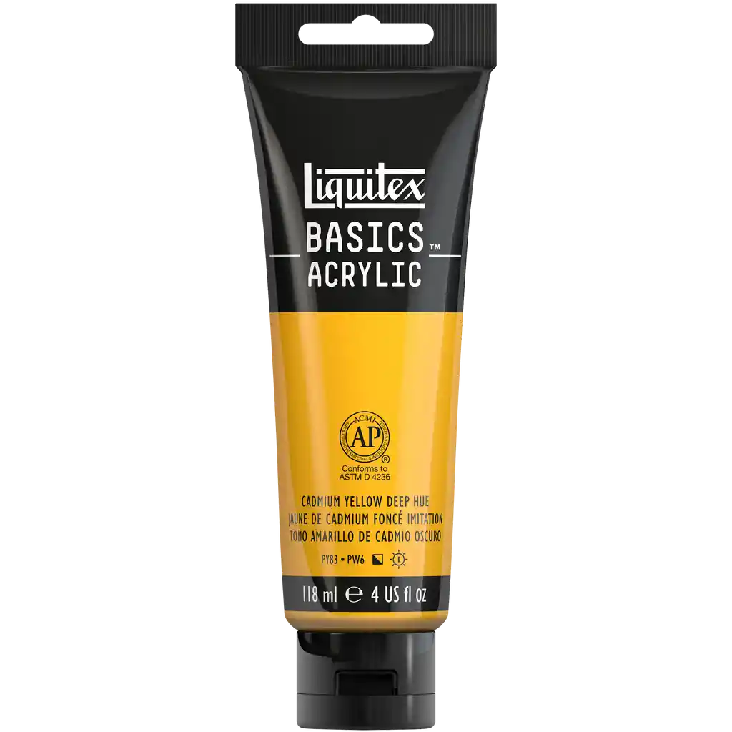 Acrilico Liquitex Rf 163 Amarillo De Cadmio Oscuro 118 Ml