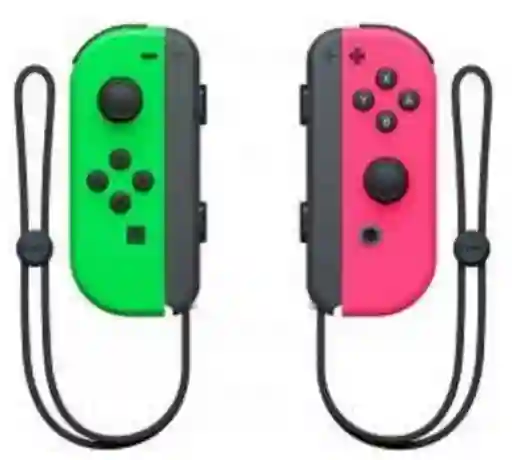 Control Joycon Original Splatoon Rosa/verde Para Nintendo Switch