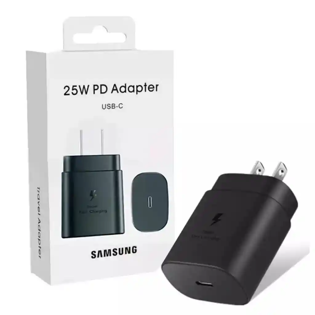 Cubo Cargador Samsung 25w Carga Rapida Cubo De Carga Ubs-c