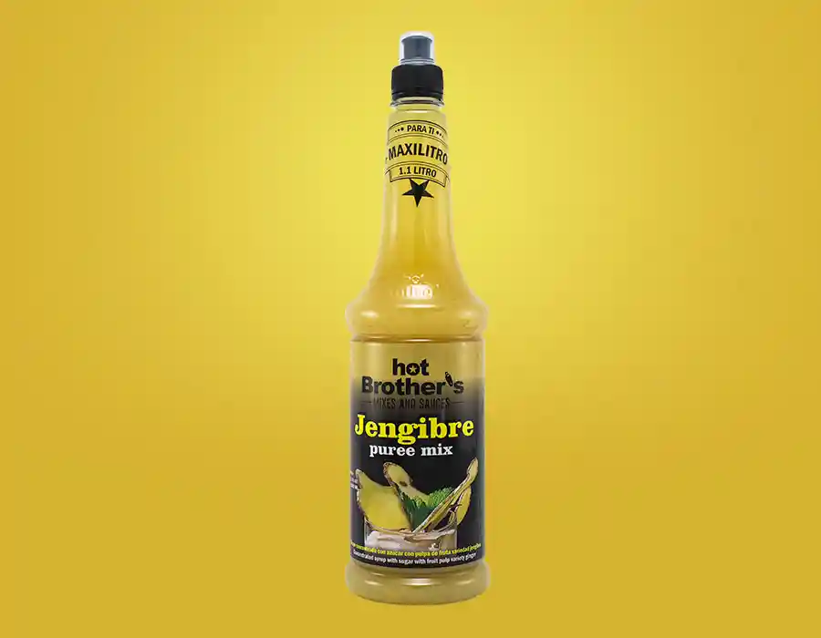 Base Coctel Jengibre Puree Mix X 1100 Ml Sirope Hot Brothers