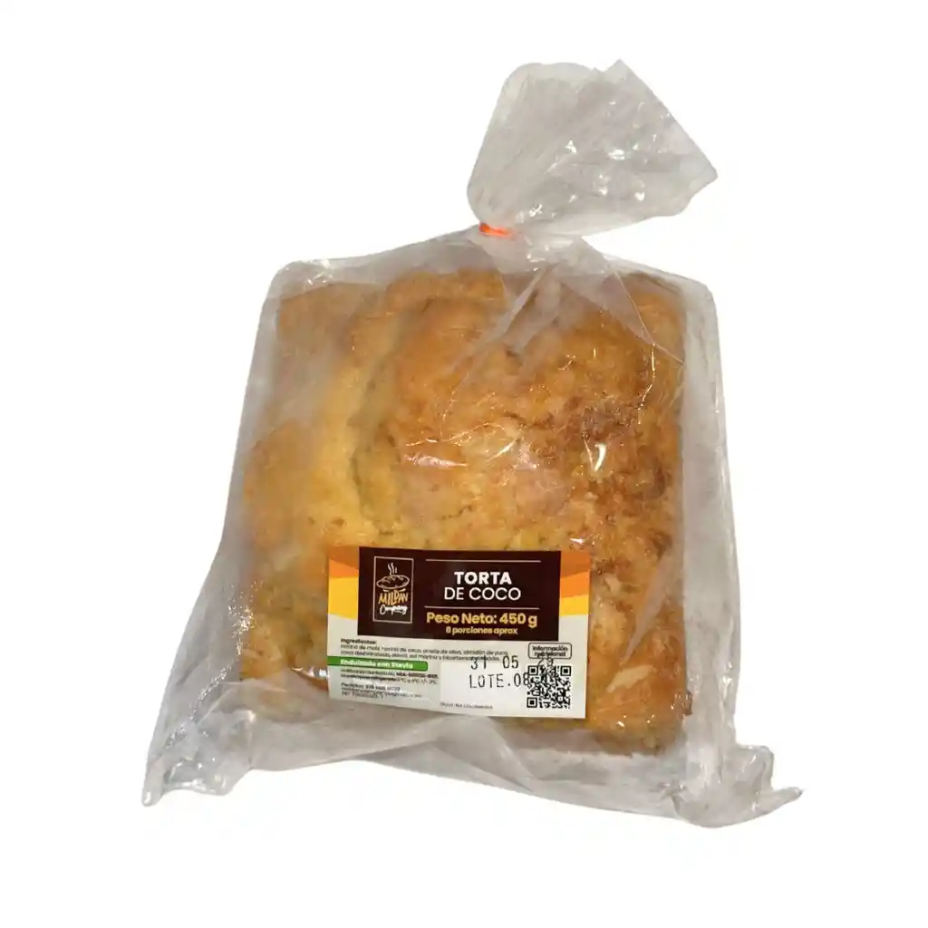 Torta De Coco - Mildan 450g