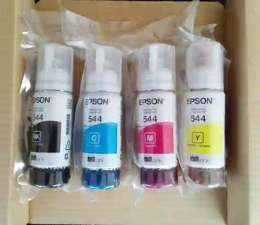 Kit De Tinta Epson 544 Para L3110 , L3150 Bolsa