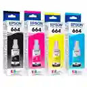 Tintas Epson Ecotank T664 (kit X 4) Originales