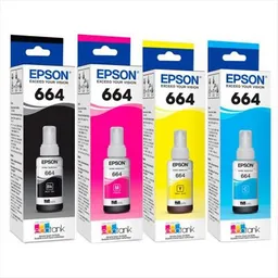 Tintas Epson Ecotank T664 (kit X 4) Originales