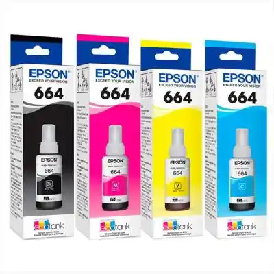 Tintas Epson Ecotank T664 (kit X 4) Originales