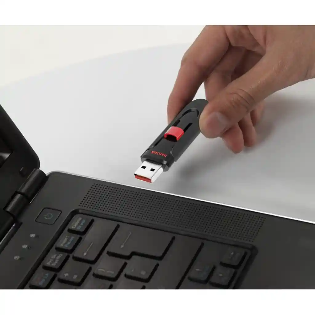 Memoria Usb 3.0 Sandisk Cruzer Glide 128gb, Diseño Retráctil