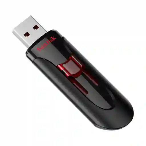 Memoria Usb 3.0 Sandisk Cruzer Glide 128gb, Diseño Retráctil