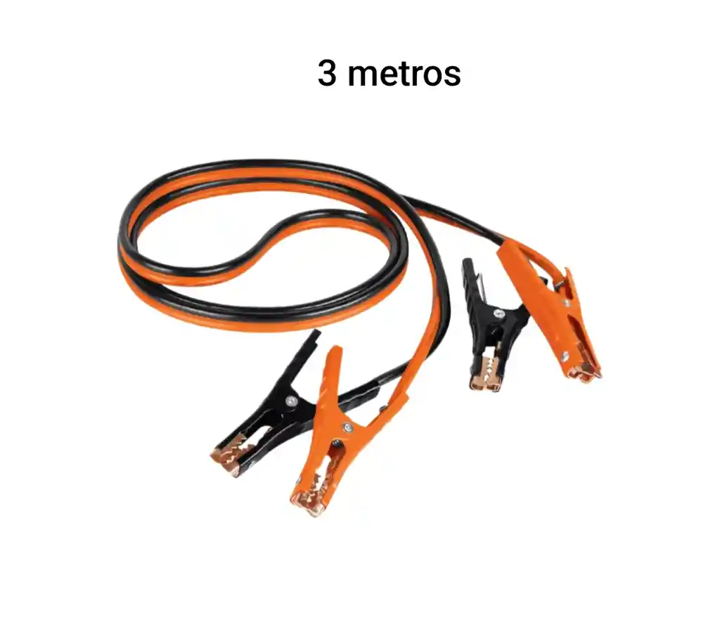 Cables Para Iniciar Batería Carro 3m Calibre 8 Awg