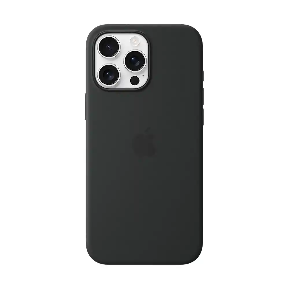 Estuche Silicon Case Iphone 16 Pro Max Negro