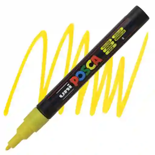 Marcador Posca Amarillo 3m 0.9 - 1.3 Mm Unidad