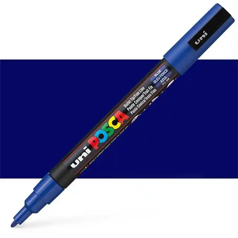 Marcador Posca Azul 3m 0.9 - 1.3 Mm Unidad