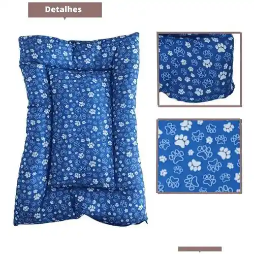 Colchoneta Relleno Peluche Huellitas 1x70