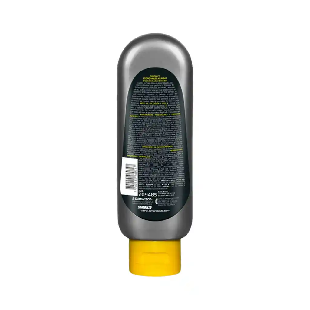Desmanchador Brillador Cromo Niquel Aluminio Simoniz - 120ml