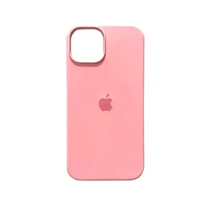 Estuche Silicon Case Iphone 16 Pro Max Rosado