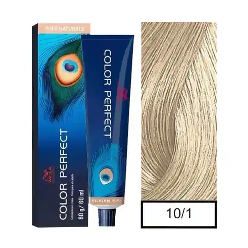10.1 Rubio Ultra Claro Ceniza Color Perfect - Wella