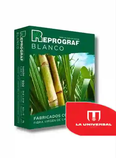 Paquete Resma Reprograf Carta X500 Hojas 75g Blanca