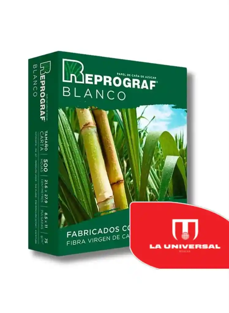 Paquete Resma Reprograf Carta X500 Hojas 75g Blanca