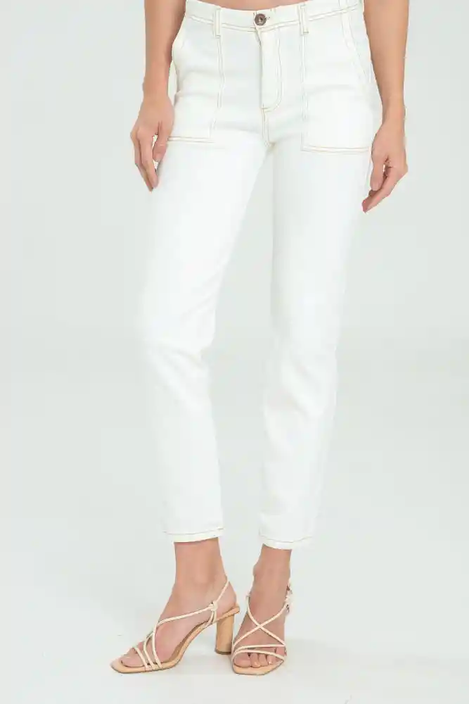 Pantalon Mimosa Color Blanco Crudo Talla 12