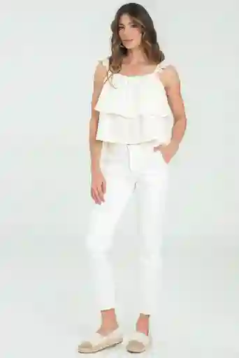 Pantalon Mimosa Color Blanco Crudo Talla 8