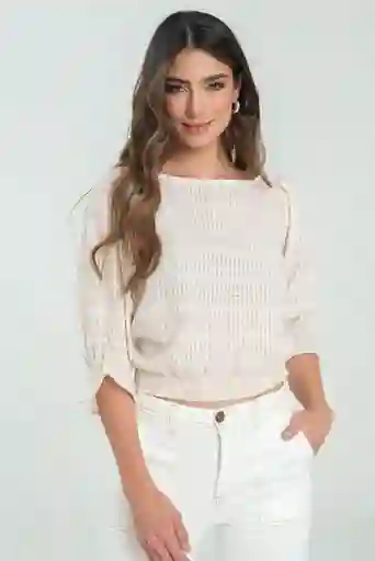 Blusa Marruecos Color Marfil Talla S