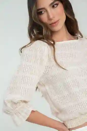 Blusa Marruecos Color Marfil Talla Xl