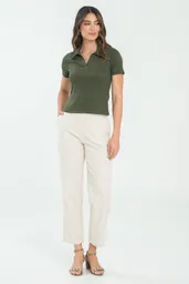Pantalon Lisa Color Beige Talla 10