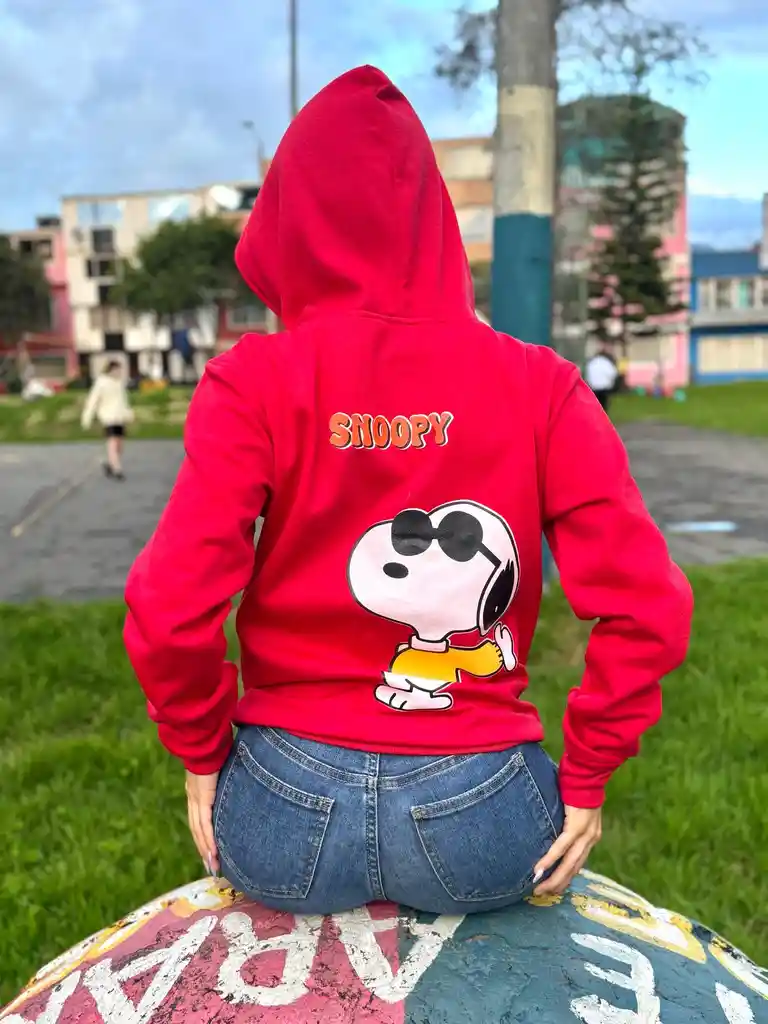 Buzo Snoopy Rojo Talla 16 Unisex