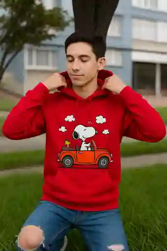 Buzo Snoopy Rojo Talla 16 Unisex